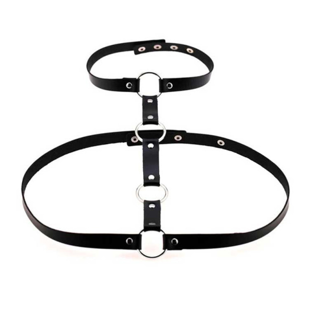 Black Sado-Maso Harness