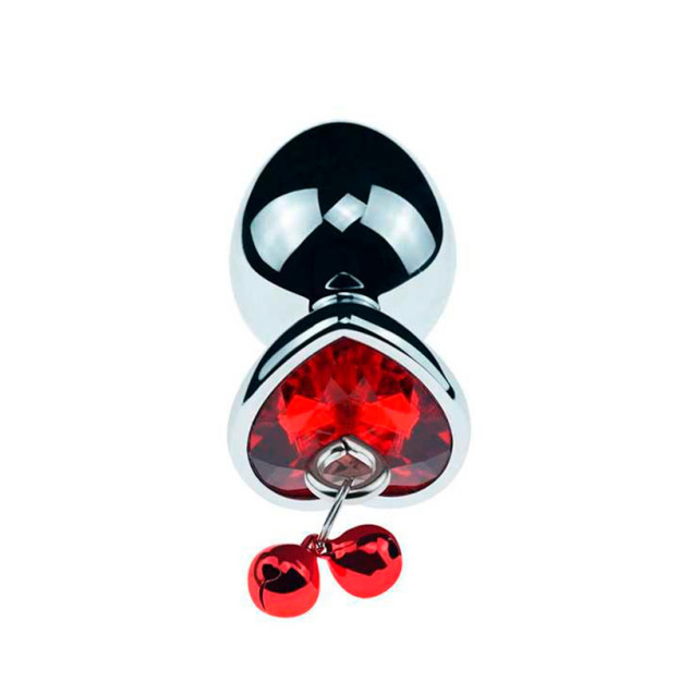Metal Anal Plug with Leash Art of Sex Metal Anal Plug 4x9.3 Red