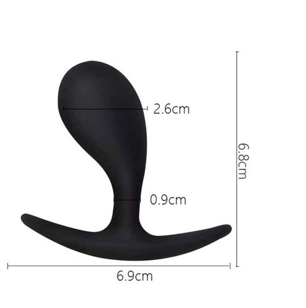 Silicone anal plug "Anchor" 2.6 black