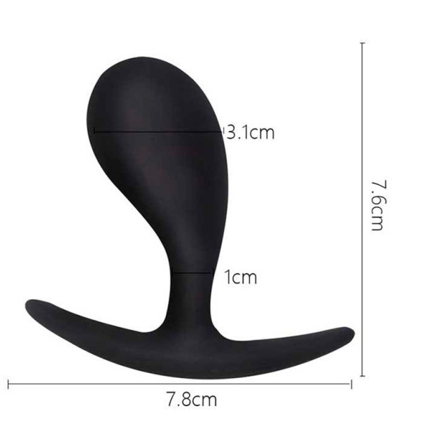 Silicone anal plug "Anchor" 3.1 black