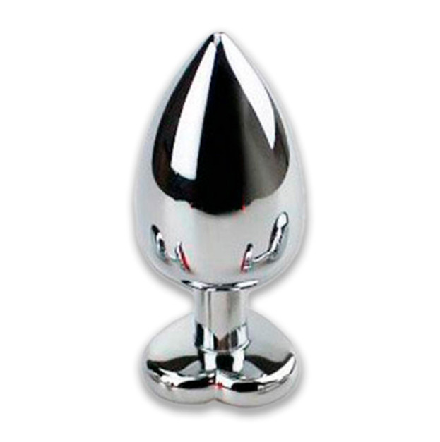 Set of steel anal plugs 3 pcs (S/M/L) white
