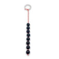 Black Tempered Glass Anal Necklace