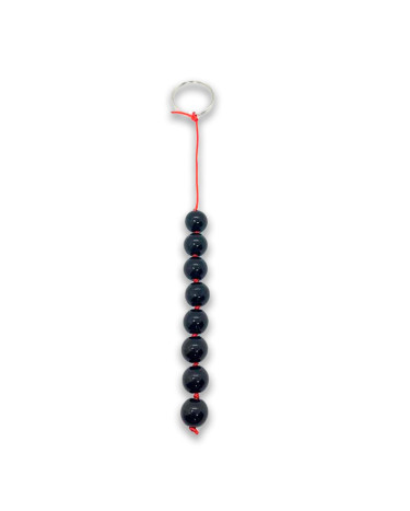 Black Tempered Glass Anal Necklace