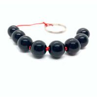 Black Tempered Glass Anal Necklace