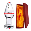 Anal plug Glass in gift box 38mm