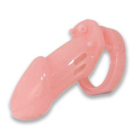 Chastity belt CB-6000 plastic with lock pink S&M