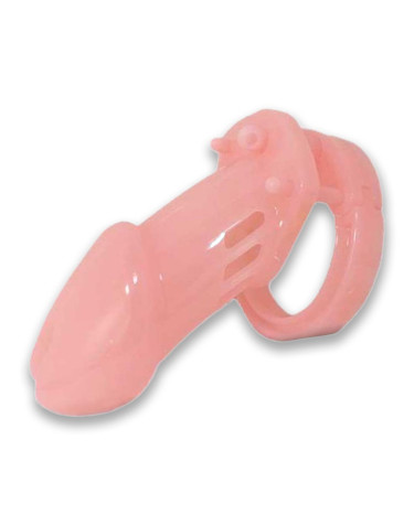 Chastity belt CB-6000 plastic with lock pink S&M