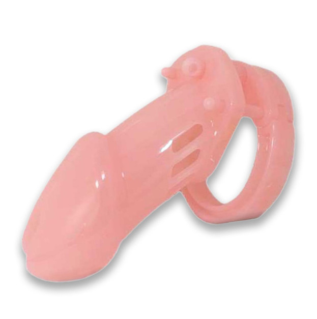 Chastity belt CB-6000 plastic with lock pink S&M