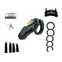 Chastity belt CB-6000 plastic with lock pink S&M