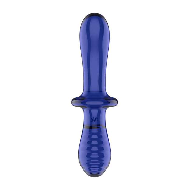 Dildo Satisfyer Double Crystal light blue