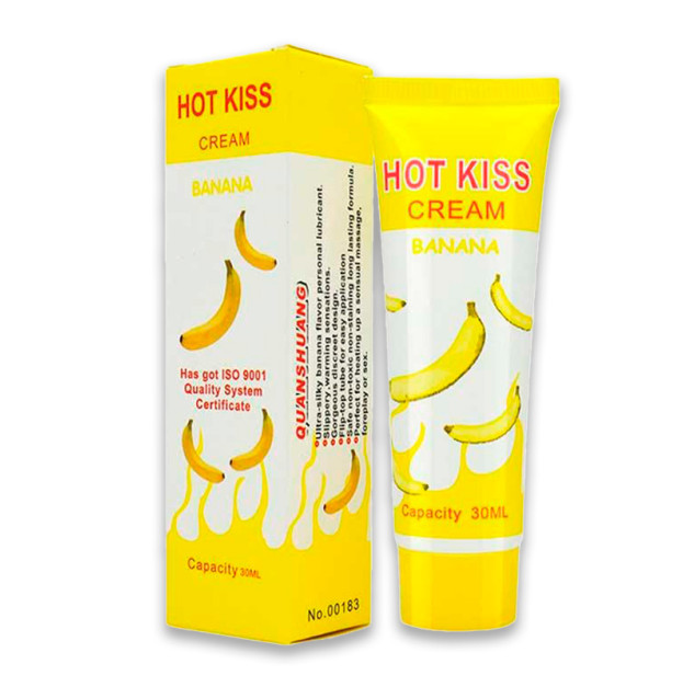 Lubricant "Hot Kiss" water-based 30 ml banana