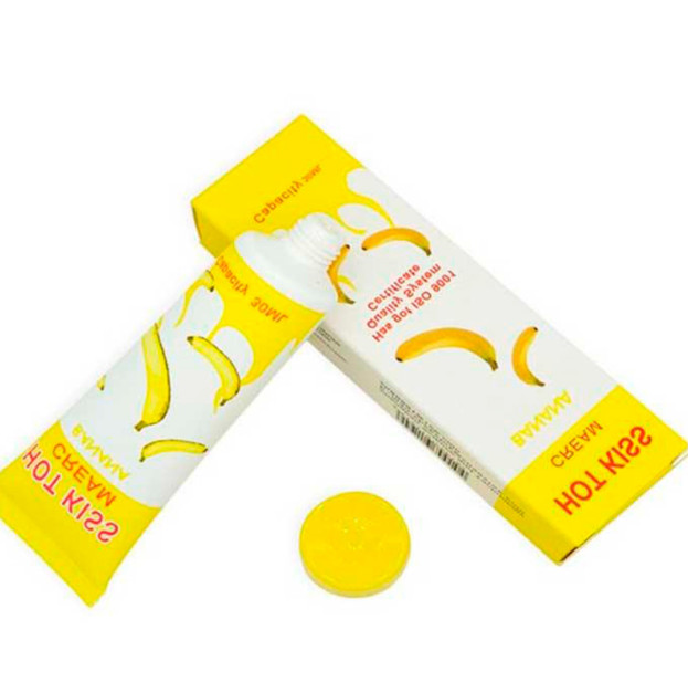 Lubricant "Hot Kiss" water-based 30 ml banana
