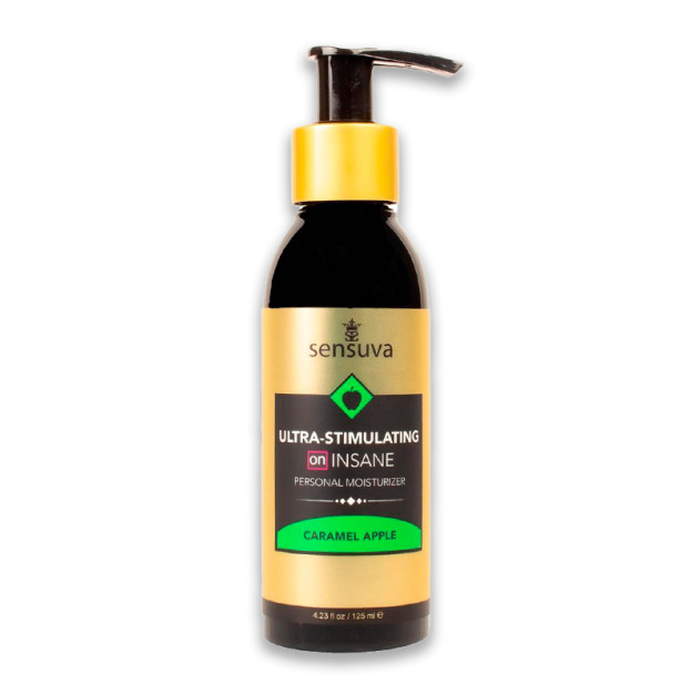 Sensuva Hybrid Lubricant - Ultra-Stimulating On Insane Caramel Apple 125ml