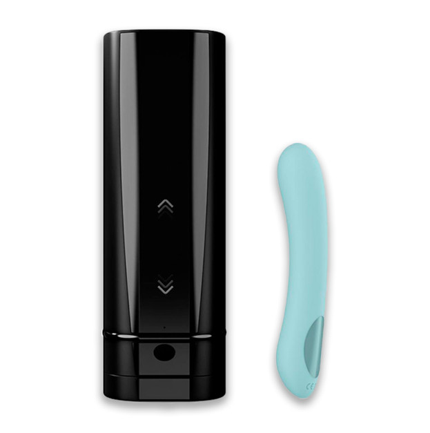 Мастурбатор Kiiroo Onyx+ and Pearl 2+ Couple Set Turquoise