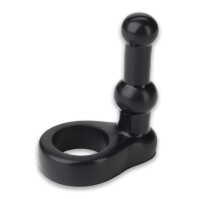 Doc Johnson The Double Dip Black Cock Ring & Cock Sleeve