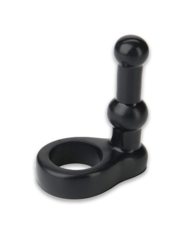 Doc Johnson The Double Dip Black Cock Ring & Cock Sleeve