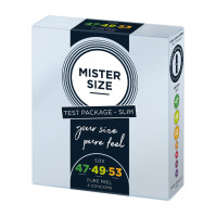 Condoms MISTER SIZE Testbox 47-49-53 3 pcs