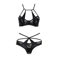 Lingerie set Passion Exclusive NAVEL SET XXL/XXXL Black