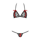 Комплект білизни Passion MELISSA BIKINI L/XL Чорний