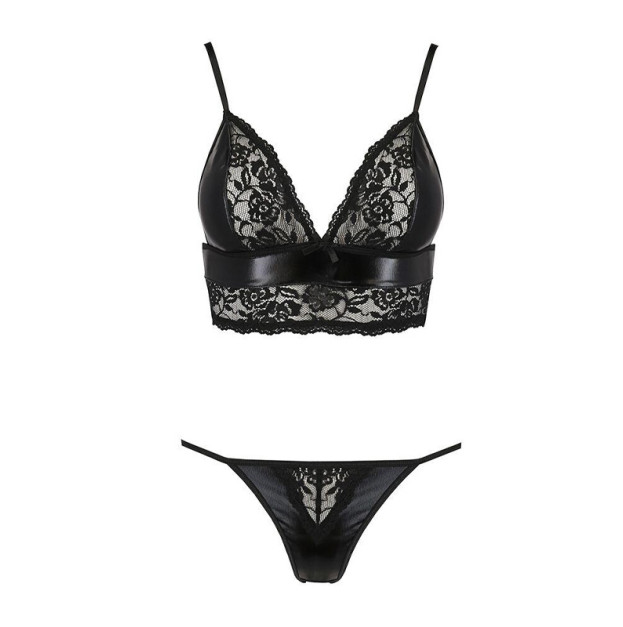 Passion ASUNA SET XXL/XXXL Black Lingerie Set