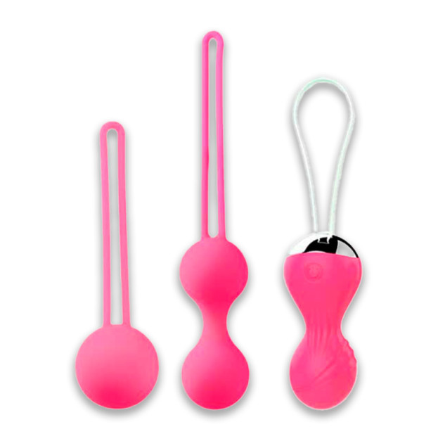 Rewolution Rewobeads Vibrating Vaginal Balls Set Pink