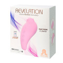 Вакуумний стимулятор з підключенням до додатку Adrien Lastic Revelation Pink APP