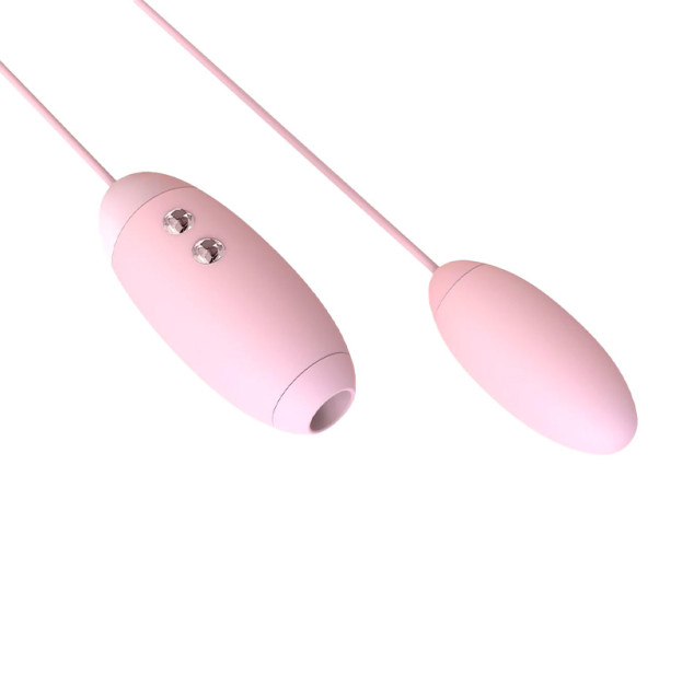 Вакуумний стимулятор з віброяйцем KisToy Miss VV Pink