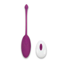 Vibrating egg with bristles purple