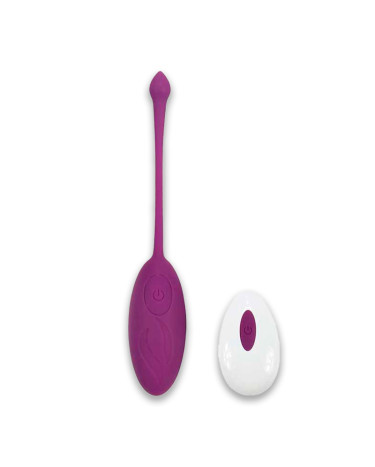 Vibrating egg with bristles purple