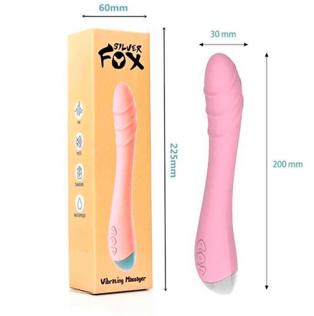 Вибратор Silver Fox для стимуляции точки G розовый