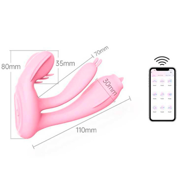 Smart Vibrator Butterfly Love Spouse Pink