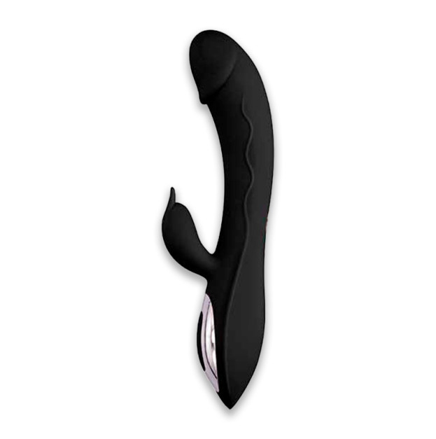 Vibrator Double Mini Rabbit Melo Black