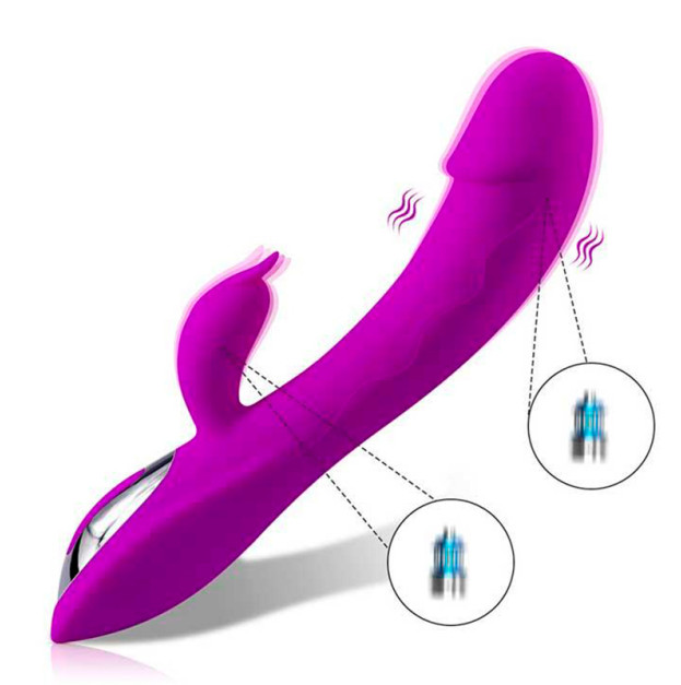 Vibrator Double Mini Rabbit Melo Purple