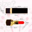 Вибратор для клитора "Помада" USB черный