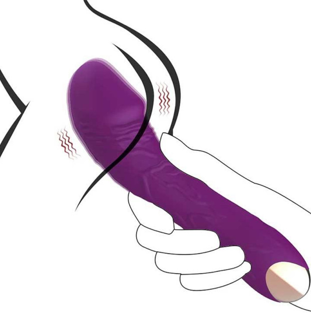 Vibrator for stimulation of the G-spot Dibe purple