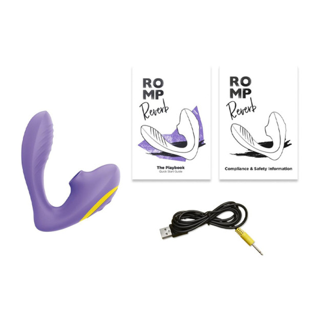 Vibrator for couples with vacuum stimulation Romp REVERB