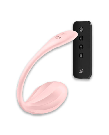 Віброяйце Satisfyer Ribbed Petal Connect App Rose