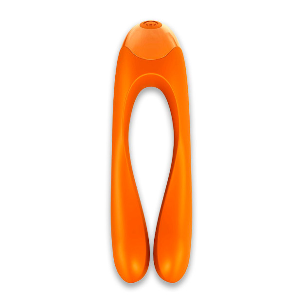 Satisfyer Candy Cane Orange Finger Vibrator