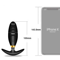 Анальна пробка Svakom Primo Wine з вібрацією і Д/К USB чорна