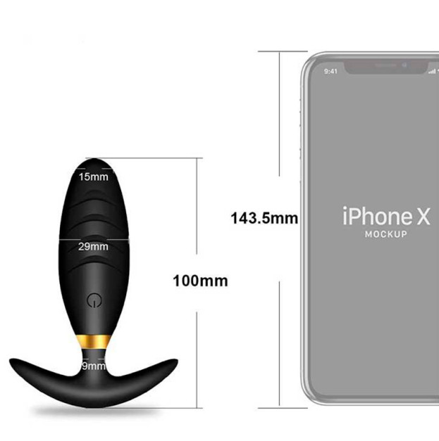 Анальна пробка Svakom Primo Wine з вібрацією і Д/К USB чорна