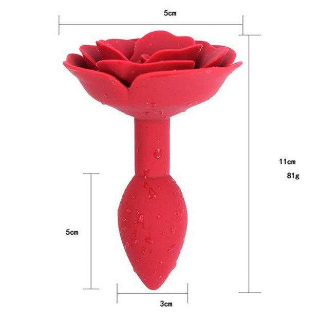 Анальна пробка SILICON ROSE 11x3 чорна