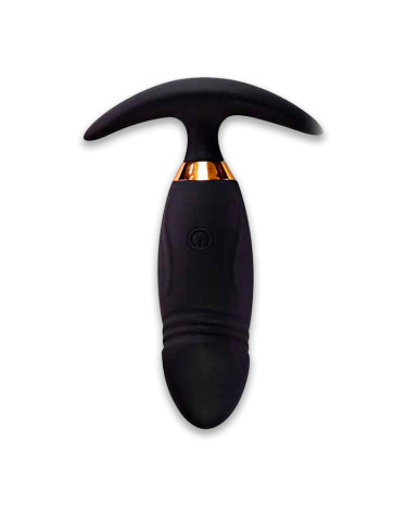 Анальна пробка з голівкою Svakom Primo Wine з вібрацією і Д/У USB 10х2.8 чорна