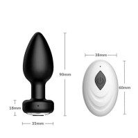 Анальная пробка Magic Motion Equinox USB с Д/У 9x3.5 черная