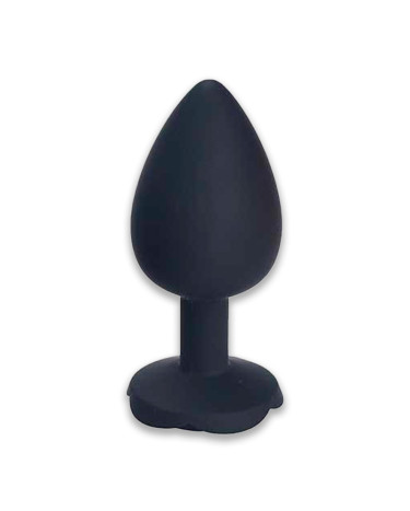 Silicone anal plug Rose 7x2.8 black