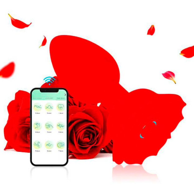 Силіконовий смарт анальний корок Smart Rose 3.3x10.5 червоний