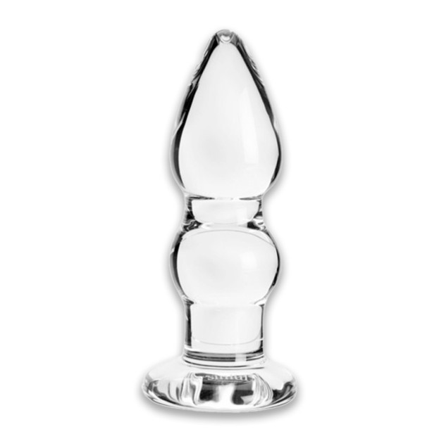 Anal glass plug in gift box