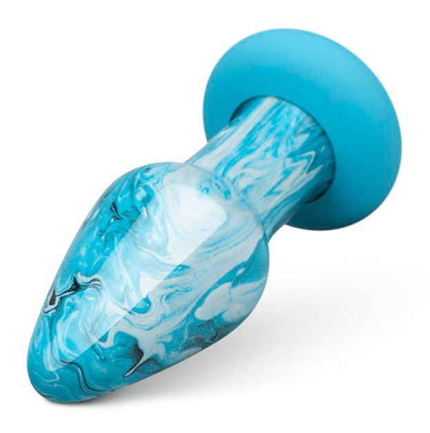 Стеклянная анальная пробка Gildo Ocean Curl Glass Butt plug