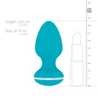 Анальная вибропробка Cala Azul Blanca Vibrating anal plug