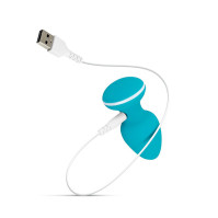 Анальная вибропробка Cala Azul Blanca Vibrating anal plug