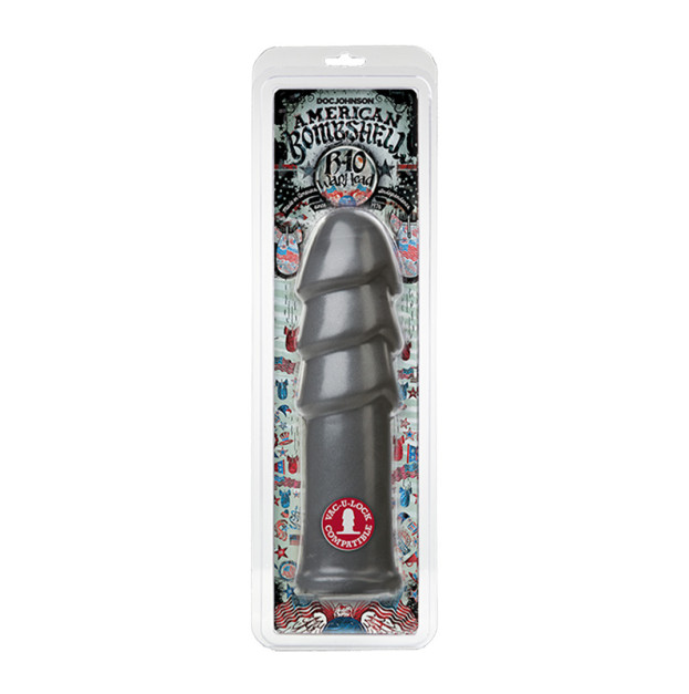 Doc Johnson American Bombshell B-10 Warhead Gun Metal Fisting Dildo